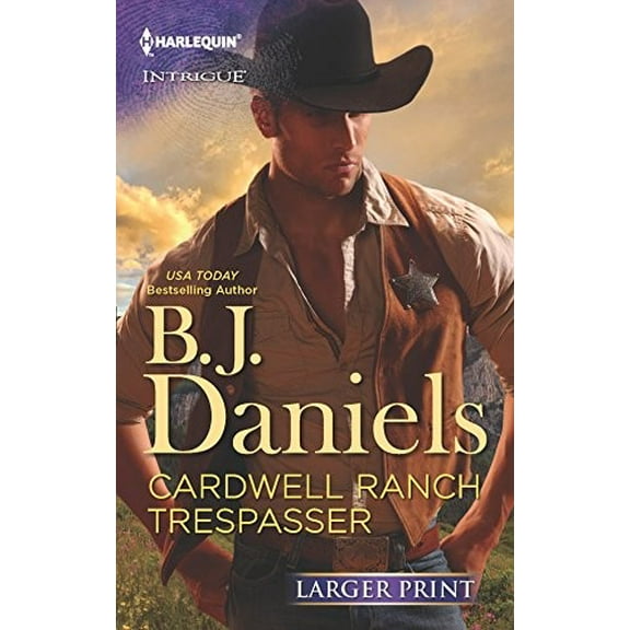 Pre-Owned Cardwell Ranch Trespasser (Harlequin Large Print Intrigue) Paperback