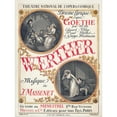 thumbnail image 2 of Eugène Grasset 15x18 Black Ornate Wood Framed Double Matted Museum Art Print Titled - Poster for the Premiere of Jules Massenet's Werther (1893), 2 of 5