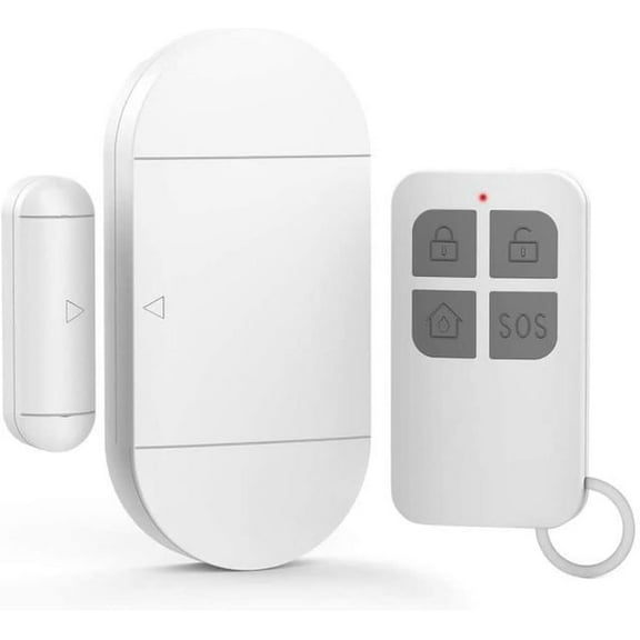 Door Window Alarm, 130dB Wireless Magnetic Sensor, Window Door Open Alarm Sensors for Safety Home Store Garage Apartment Security
