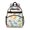 Dinosaur and Floral, variant on Dinosaur and Floral Off White Pattern Backpack for School, Cute School Bag with Adjustable Shoulder Straps and Padded Back, 15.25"x11.5"x5.25"