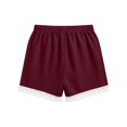 thumbnail image 6 of Only Moment Women's Drawstring Sweat Shorts Amboo Hemp with Pockets High Waisted Stretch Knee Length Shorts for Women Summer Walking Tummy Control Shorts Red,L, 6 of 8