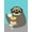 Unframed, variant on Art.com Snacking Sloth Art Print by Nancy Lee, 12" x 16"