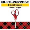 Scotch 8 Inch MultiPurpose Scissors, Great for Everyday Use (1428),Red