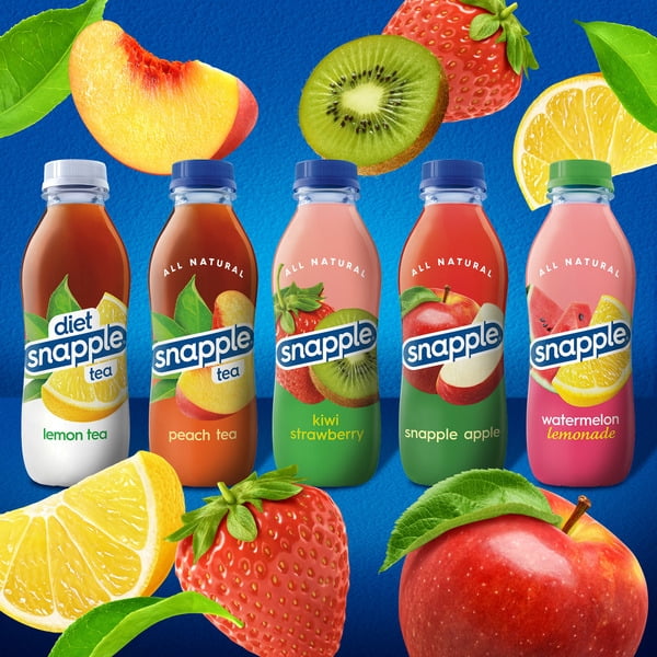 Snapple Zero Sugar Peach Tea – 16 fl oz Bottles (6-Pack, Pack of 2)