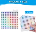 thumbnail image 2 of Uxcell Reflective Round Small Number Stickers, Self Adhesive Laser Consecutive Numbered Stickers Numbers 6, 2 of 7