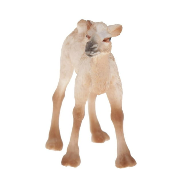 Cute Animal Model Toys Collection Decoration Ornament Crafts for Kid Gifts White Camel