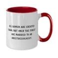 thumbnail image 2 of Useful Wife, All Women Are Created Equal but Only the Finest Are Married, Inspirational Valentine's Day Two Tone 11oz Mug From Wife, 2 of 2