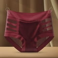 thumbnail image 2 of Ashirexll Underwear for Women, Ladies Underwear Panties, Solid Color Cut Out Net Panels Casual Fashion Briefs, 2 of 5