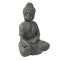 thumbnail image 3 of HomeStock  Zen Zone Gray Mgo Enlightened Buddha Garden Statue, 3 of 10