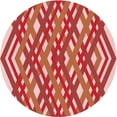 thumbnail image 1 of Ahgly Company Machine Washable Indoor Square Transitional Light Salmon Pink Area Rugs, 3' Square, 1 of 7