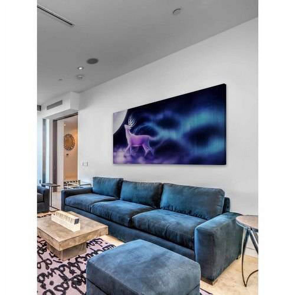 MARMONT HILL  - Moonkiss Painting Print on Canvas - Multi-Color 24 x 12
