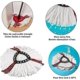 thumbnail image 5 of 3 Pack Mop Head 2 in 1 Microfiber Mop Head for Vileda Turbo Easy to Wring and Clean A, 5 of 5