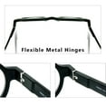 thumbnail image 5 of Round Frame Reading Glasses Bold Thick Design Lightweighted Flexible Metal Hinge Anti-Slip Temples Comfort In Vogue, 5 of 6