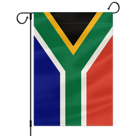 PTEROSAUR South Africa Garden Flag, South African National Flag, 12.5x18 inch Double Sided Burlap for House Yard Lawn Indoor Outdoor Decor