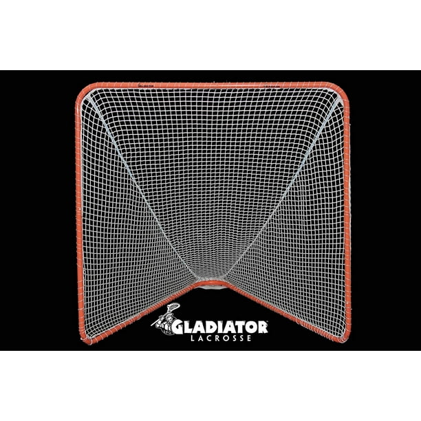 Gladiator Lacrosse® Official Lacrosse Goal & Net, Orange, 100 Steel