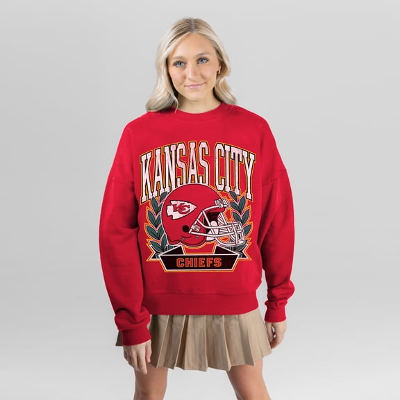 Women's Gameday Couture Red Kansas City Chiefs Classic Archives Premium Fleece Sweatshirt