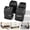 Black-square-3.74in, variant on SAN LIKE Bed Risers 4PCS Furniture Risers 1.77in Adjustable Bed Elevators Office Leg Raiser for Tables Beds Chairs Sofas Desks etc., Adjustable Heights: 1.77", 3.35", 4.92" (One Layers 1.77")