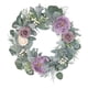 thumbnail image 5 of de peonía de 18 pulgadas, hojas s, púrpura, , San Valentín, accesorios de fotografía para puerta delantera, decoración, puerta, BLESIY coronas de puerta, 5 of 8