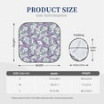 thumbnail image 3 of Saiise Lavender Flowers for Foldable Car Sun Shades (2-Pack) Offer Sun Protection with an Easy-fold Design for Convenient Windshield Shading-Small, 3 of 6