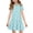 Light Blue, variant on yuCgh Easter Dress for Girls, Floral Print Short Sleeve Summer Dress with Pocket, Casual Party Dress for Easter Day & Spring Season,Blue 110