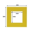 thumbnail image 3 of Vibrant Yellow Acid Free 20x20 Picture Frame Mats with White Core Bevel Cut for 10x10 Pictures -, 3 of 4