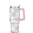 thumbnail image 2 of 40oz Cute Colorful Axolotl Stainless Steel Flip Straw Tumbler Spill Proof Travel Cup Double Wall Vacuum Insulated Coffee Mug with Top Handle, 2 of 6