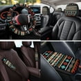 thumbnail image 4 of KUIFORTI Tribals Aztec Automobile Seat Covers Set of 14 with Car Headrest Protectors Auto Seat Belt Cover Car Steering Wheel Cover Auto Center Console Pad Fit for Most Cars, 4 of 7