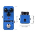 thumbnail image 2 of KOKKO FVB2 Electric Guitar Effect Pedal Portable Guitar Effector Mini Single Electric Guitar Effect Pedal Analog Effect with Rate/Depth/Ramp 3 Control Knobs True Bypass for Electric Guitar, 2 of 7