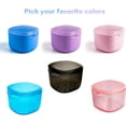 thumbnail image 4 of 2022 Upgraded Denture Bath Box Cup, Retainer Cleaning Box, Complete Clean Care for Dentures, Denture Case - Second Generation (transparent pink), 4 of 7