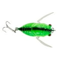 thumbnail image 2 of False Bait Lifelike Lure Abdomen Groove No Burr Firm Artificial Fishing Tools Anti-hanging Bottom Simulated Fish Scale Pattern Green, 2 of 6
