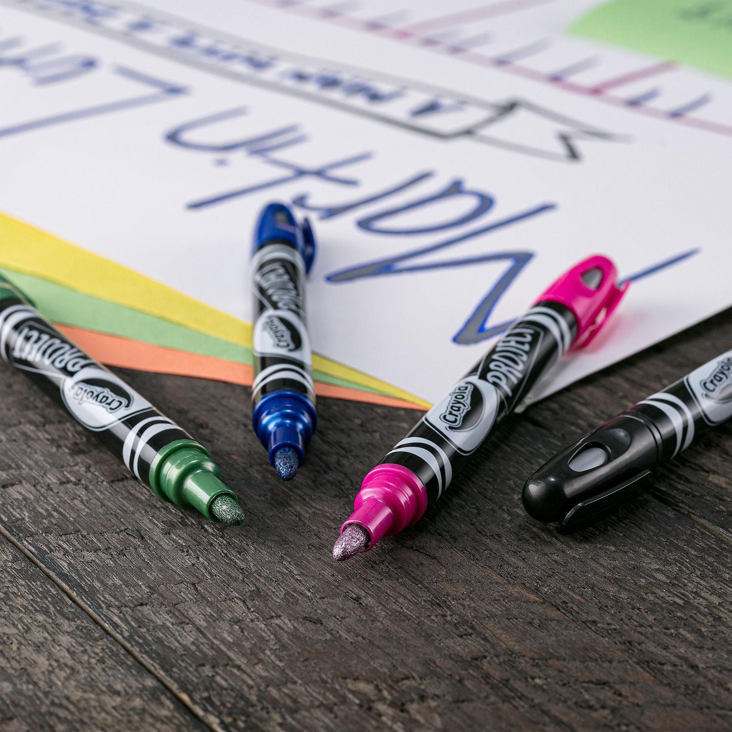 4 marqueurs de contour métalliques Crayola Project Marqueurs de projet