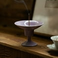 thumbnail image 2 of Warmself Incense Holder Modern Minimalist Circular Incense Stick Burner for Cones or Sticks for Yoga & Meditation, Enhance Atmosphere,Ceramic Ash Catcher Purple-1, 2 of 4