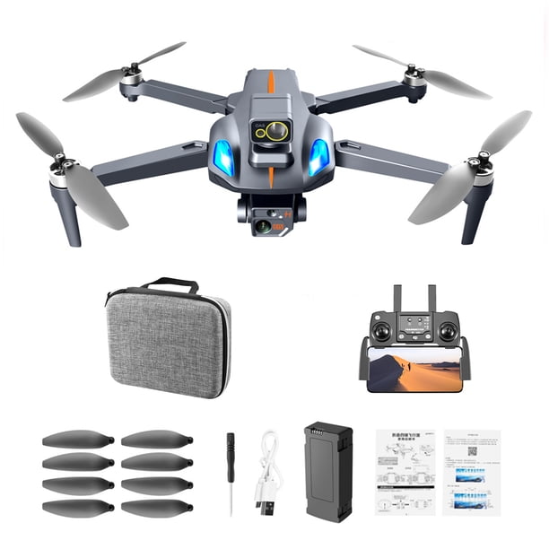 Injueey Dron de larga distancia con Control remoto, cuadricóptero recargable para sesión de fotos, avión a prueba de viento, avión de Accesorios para drones aéreos