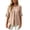 Khaki, variant on WRFWUL Womens Elegant Button Blouses Casual Crewneck Tiered Ruffle Sleeve Shirts Loose Fit Curved Back Chiffon Tops