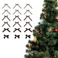 thumbnail image 2 of Coffee 18 Pieces Velvet Ribbon Mini Bow Set Coffee For Diy Christmas Tree Ornaments And Holiday Decor, 2 of 7