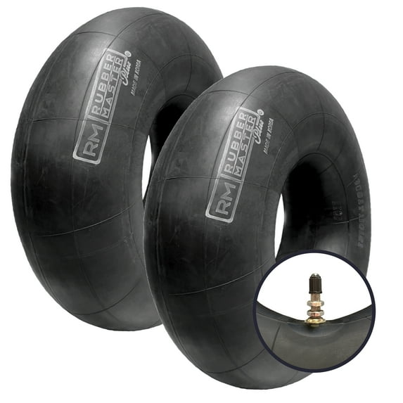 Two Rubber Master 24X11-9 ATV UTV Tire Inner Tubes with TR6 Straight Metal Stems
