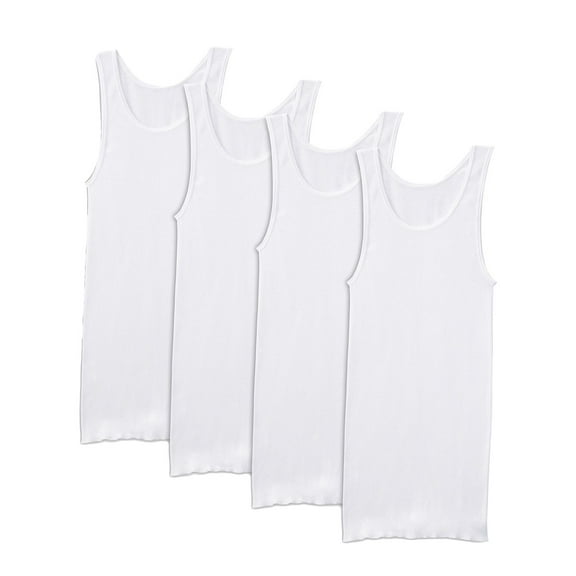 Men's Fruit of the Loom® 4-pack Premium A-Shirt Tank Top Set Color: White Size: XL