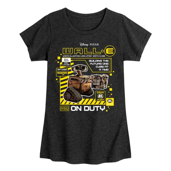 Disney Wall-E - Building The Future One Cube At A Time - Toddler & Youth Girls Short Sleeve Graphic T-Shirt