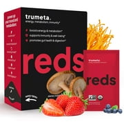 Trumeta Super Reds Powder 30 Servings, Reds Superfood Powder Blend with Organic Acai Berry for Immune Support & Energy