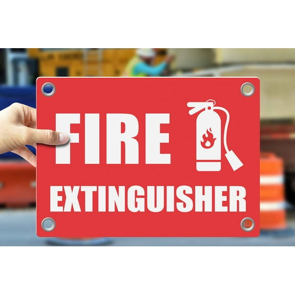 FIRE EXTINGUISHER | Warning Notice Caution Danger 3mm PVC Sign