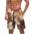 thumbnail image 2 of MELDVDIB Mens Swim Trunks Big & Tall Bathing Suit Lightweight Elastic Waist Drawstring Hawaiian Swimwear Shorts Summer Casual Beach Board Shorts, 2 of 5