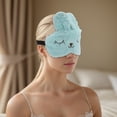 thumbnail image 2 of Unique Bargains Soft Cartoon Rabbit Sleep Mask Eye Shade Cover for Travel for Rest Blue, 2 of 6