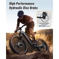 thumbnail image 5 of PUCKIPUPPY Electric Bikes for Adults Dual Motor E Bike 28 mph 1600W Peak 80Miles Range 26" Fat Tire Ebike 48V 20AH Battery E-Bike Full Suspension E-Mountain Bikes 8 Speed, Comply with UL2849 by SGS, 5 of 11