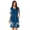 Blue Floral, variant on Women Zipper Robes Short Sleeves Housecoat Lightweight Bathrobes Zip Up Robe Casual Nightgown with Pockets