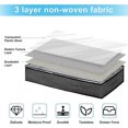 thumbnail image 4 of Under Bed Storage Box 3-Pack 90L Large with 4 Zippered Bags PVC Window for Clothes, Comforters, Blankets Grey 3Pcs, 4 of 5
