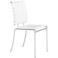 thumbnail image 1 of Brika Home Chaise d'Appoint Moderne en Simili Cuir Blanc (Lot de 4), 1 of 6