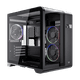thumbnail image 1 of Gabinete Gamer BALAM RUSH TANK EXPERT CURVE 6400 Micro ATX Mini Torre 3 Fan Cristal Templado USB-C ARGB Negro BR-941617, 1 of 9