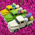 thumbnail image 4 of LAMIRO Easter Truck With Eggs Vintage Metal Pickup Decor Easter Decorations Valentine Truck Decor Metal Mini Truck Farmhouse Easter Truck With Eggs Easter Truck Truck With Eggs,Blue, 4 of 7