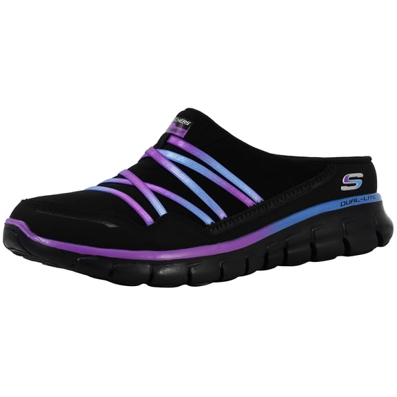 Skechers Slip on Sneakers for Women Air Streamer Memory Foam Shoes Knit Textile Lightweight Athletic Cushioned Breathable Flexible Rubber Outsole Support
