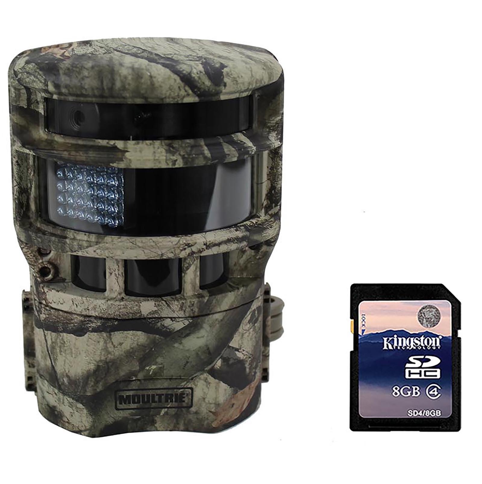 Restored Moultrie P150 Low Glow 8MP Trail Game Camera + SD Card